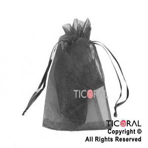 BOLSA NEGRO ORGANZA 20X13 HS2626-17 x 1